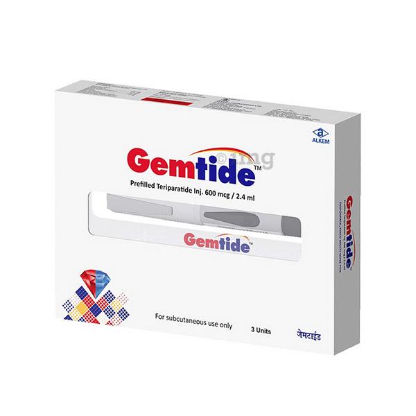 GEMTIDE PREFILLED 600mcg/2.4ml Pen 3's