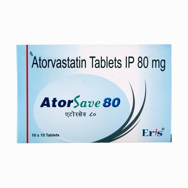 Atorsave 80mg Tablet 15'S