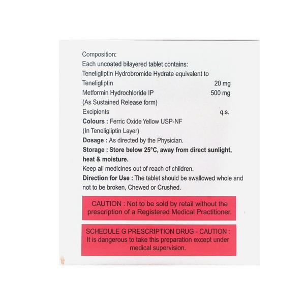 Tenligress M 20/500mg Tablet 10'S