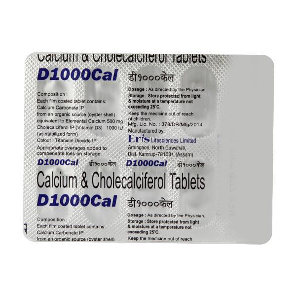 D 1000 Cal Tablet 10'S