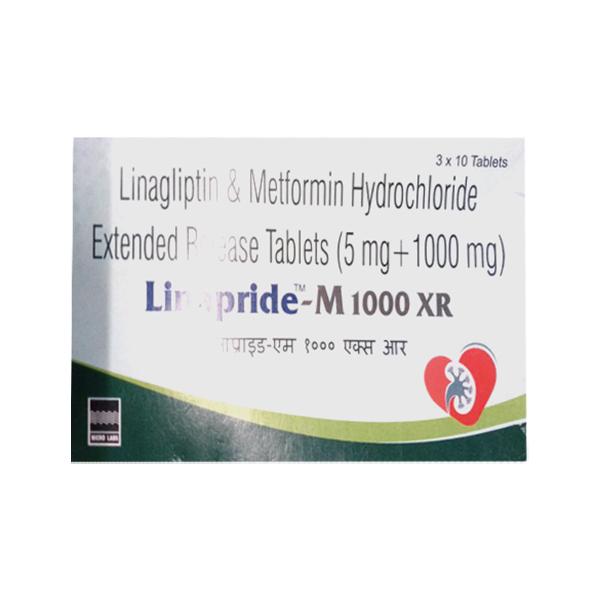 LINAPRIDE M 1000 XR Tablet 10's