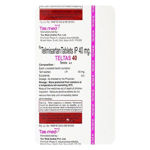 TELTAS 40 Tablet 15's