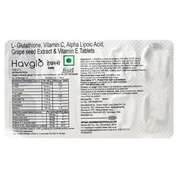 Havglo Tablet 10'S