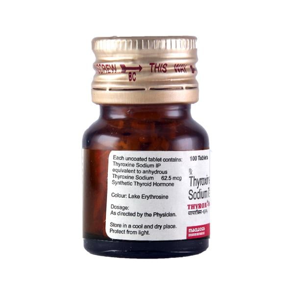 Thyrox 62.5Mcg Tablet 100's