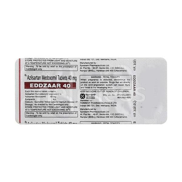 Eddzaar 40mg Tablet 10'S