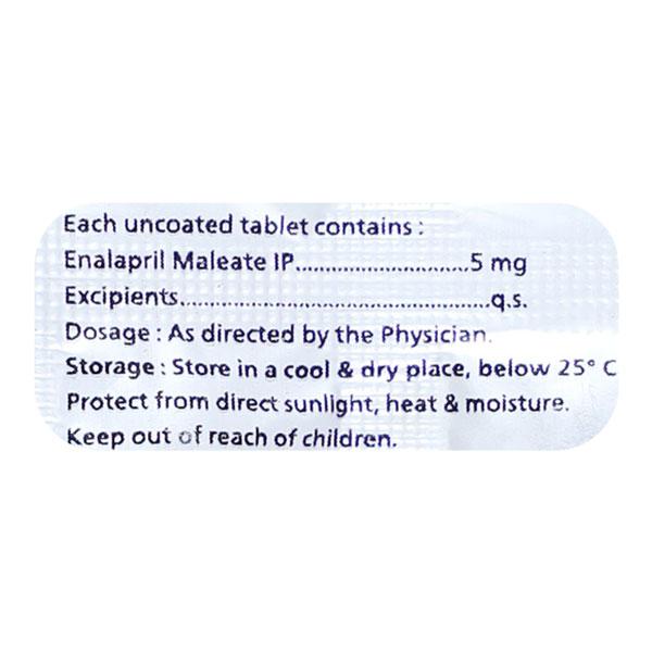 ENALET 5mg Tablet 10's