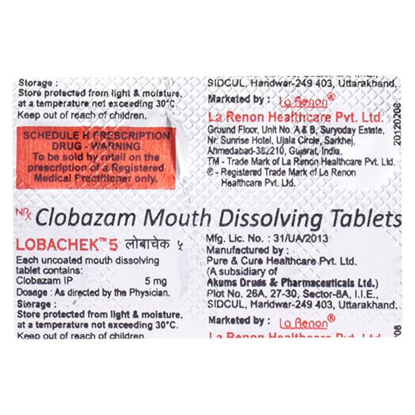 Lobachek 5mg Tablet 10'S