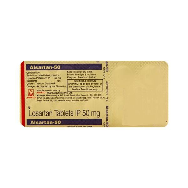 Alsartan 50mg Tablet 10'S