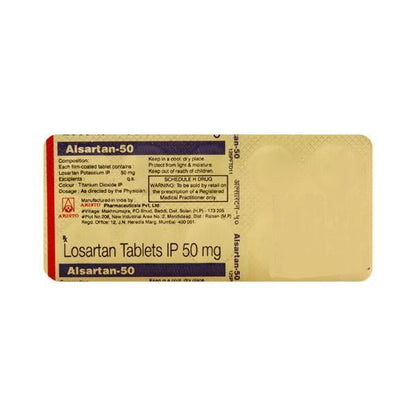 Alsartan 50mg Tablet 10'S