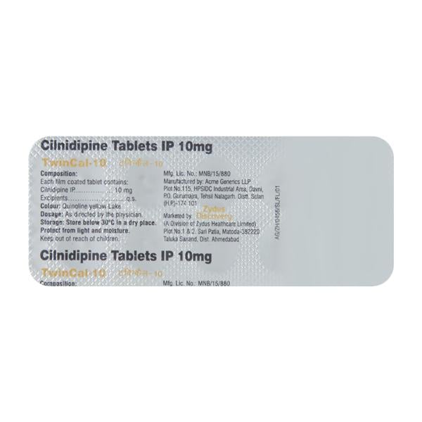 Twincal 10mg Tablet 10'S