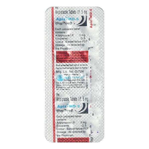Apiz MD 5mg Tablet 10'S