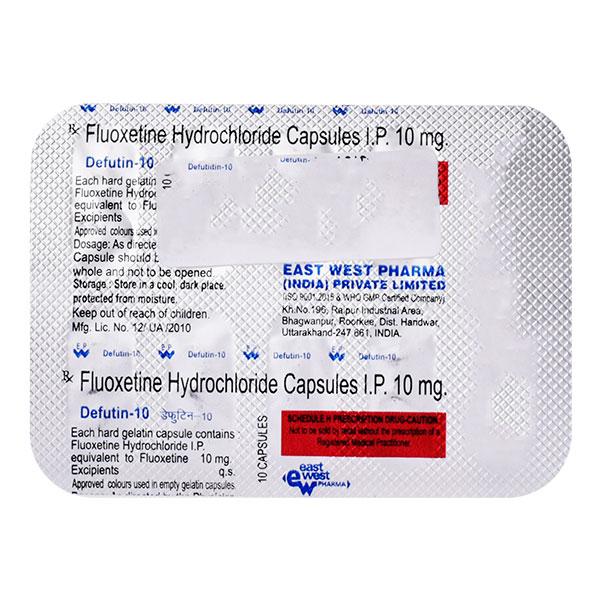 Defutin 10mg Capsule 10'S