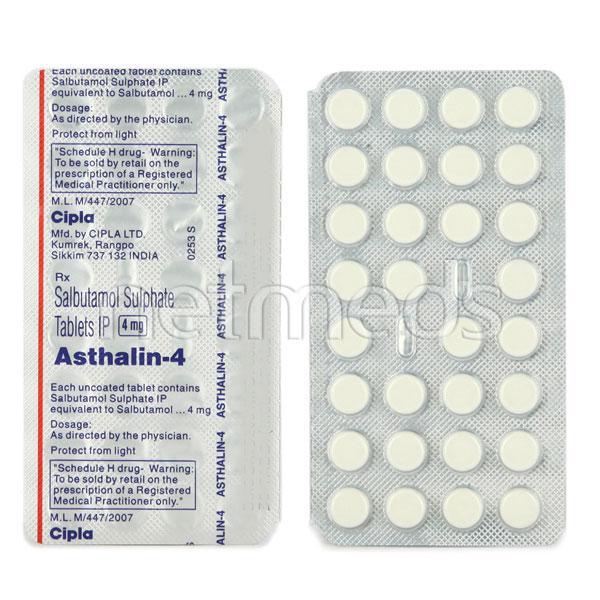 Asthalin 4mg Tablet 30'S