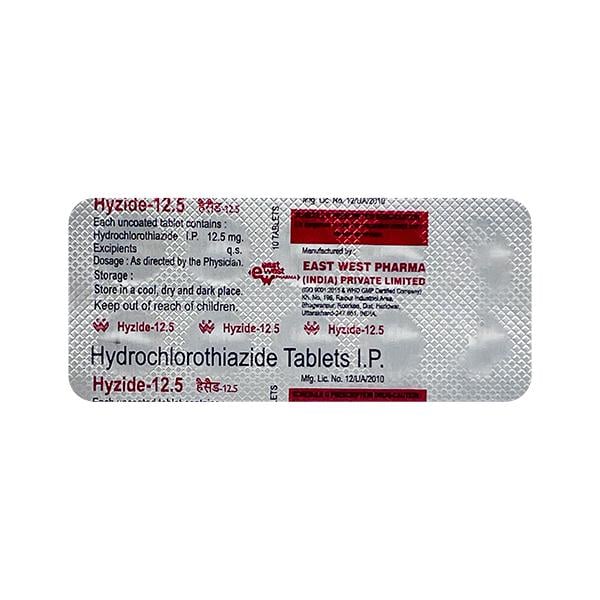 Hyzide 12.5mg Tablet 10'S