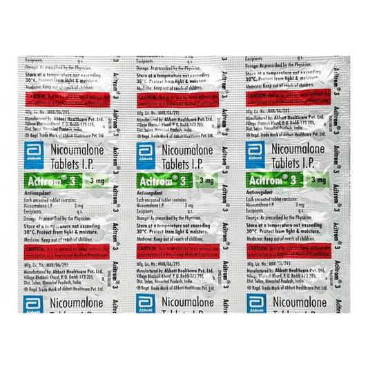 Acitrom 3mg Tablet 30'S