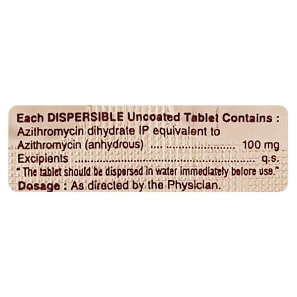 Azibest DT 100mg Tablet 3'S