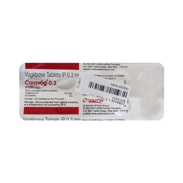CORAVOG 0.3 Tablet 10's