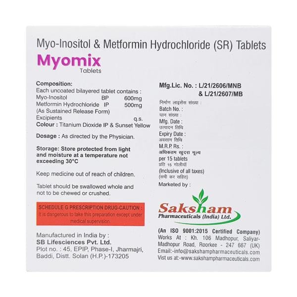 MYOMIX Tablet 15's