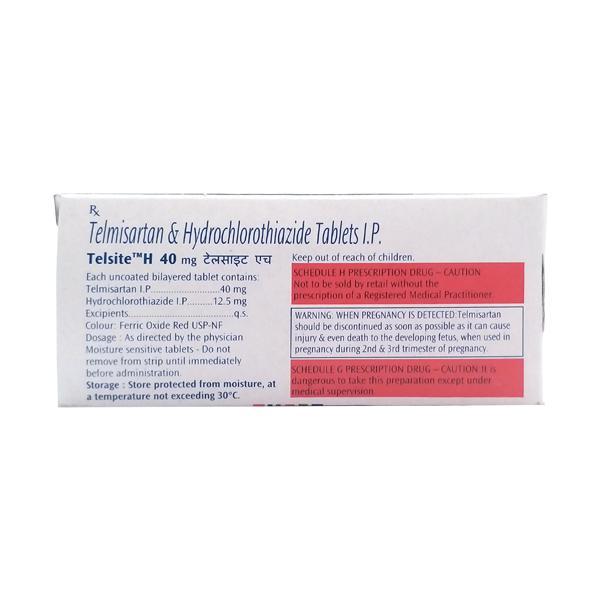 Telsite H 40mg Tablet 10'S