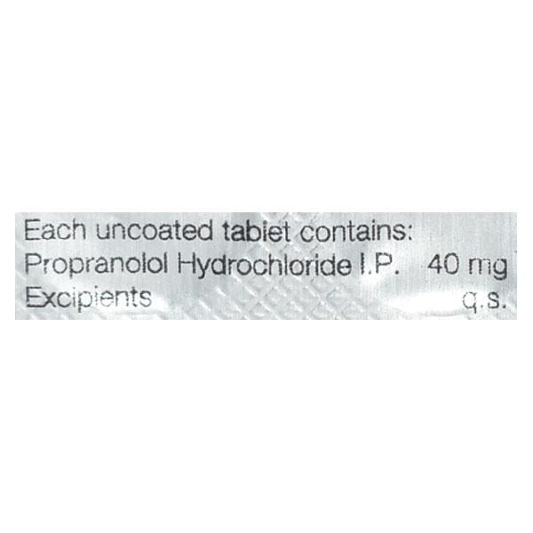 Inderal 40mg Tablet 15'S