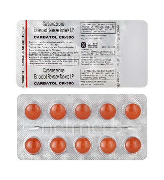 Carbatol CR 300mg Tablet 10'S