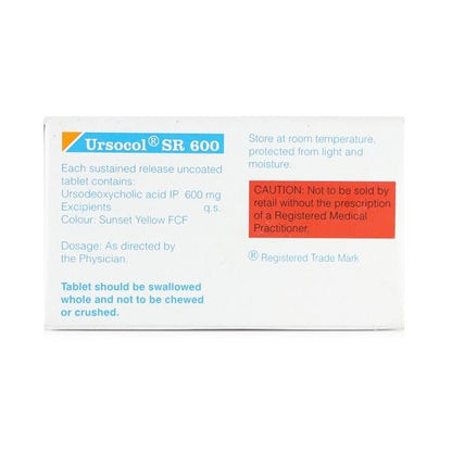 Ursocol SR 600mg Tablet 10'S