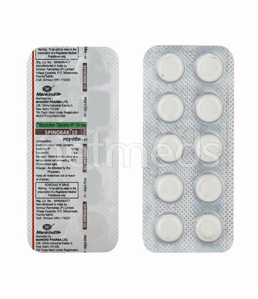 Spinobak 10mg Tablet 10'S