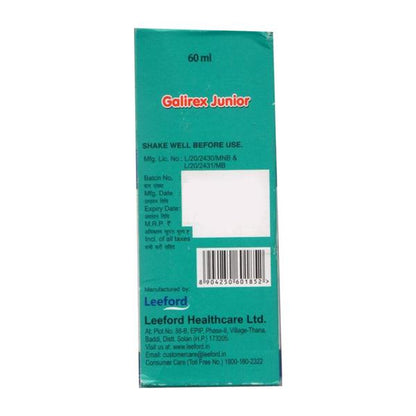 GALIREX JUNIOR Syrup 60ml - Global Surgicals