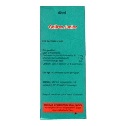 GALIREX JUNIOR Syrup 60ml - Global Surgicals