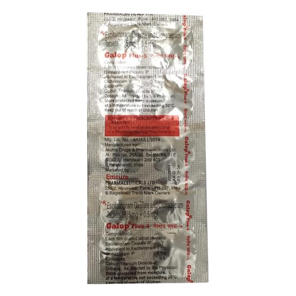 Galop Plus 5mg Tablet 10'S - Global Surgicals