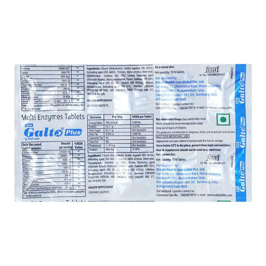 Galto Plus New Tablet 10's - Global Surgicals