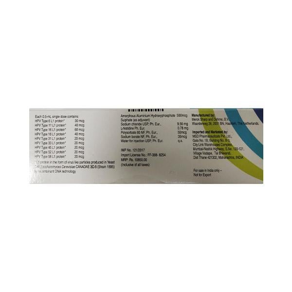 GARDASIL 9 Prefilled Syringe(Pfs) 0.5ml - Global Surgicals