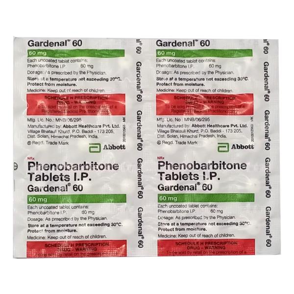 Gardenal 60mg Tablet 30'S - Global Surgicals