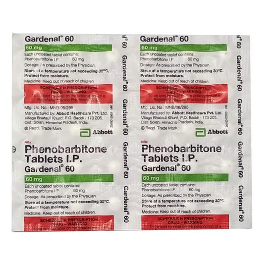 Gardenal 60mg Tablet 30'S - Global Surgicals