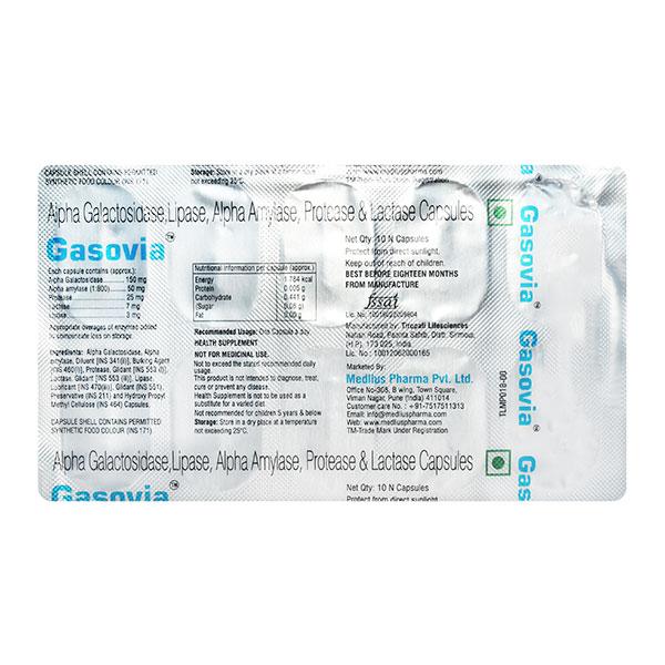 GASOVIA Capsule 10's - Global Surgicals