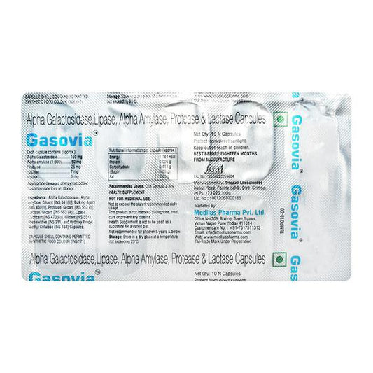 GASOVIA Capsule 10's - Global Surgicals