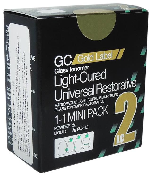 GC Gold Label 2 LC / Fuji II LC (Powder - Liquid) Restorative GIC - Global Surgicals