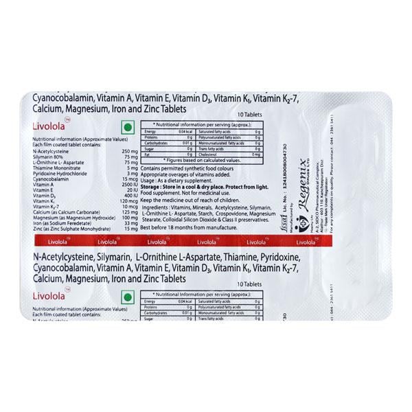 LIVOLOLA Tablet 10's