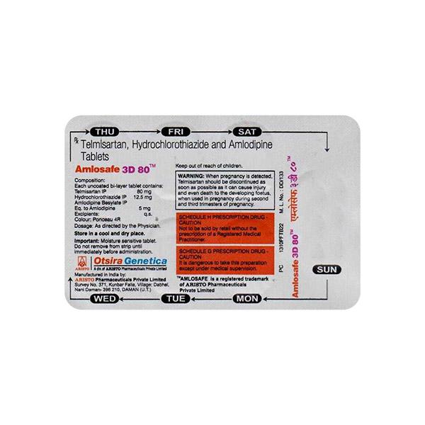 AMLOSAFE 3D 80 Tablet 7's