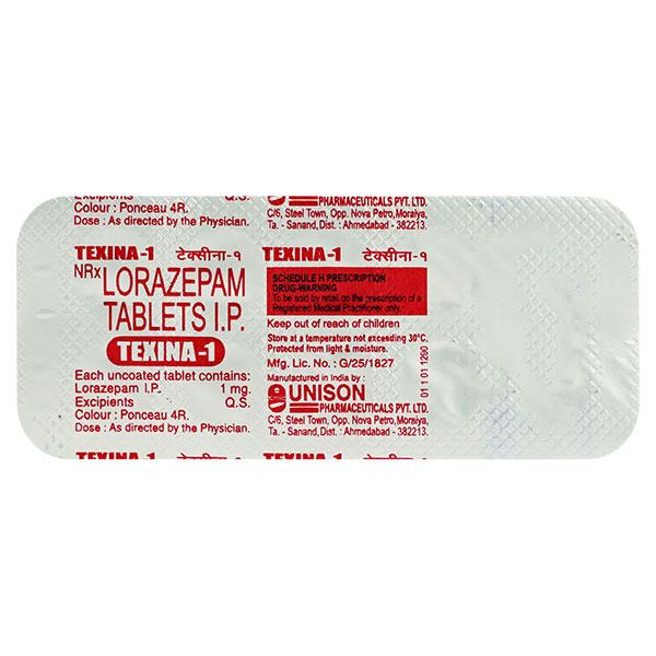 Texina 1mg Tablet 10'S