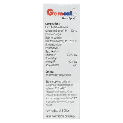 Gemcal Nasal Spray 3.7ml - Global Surgicals