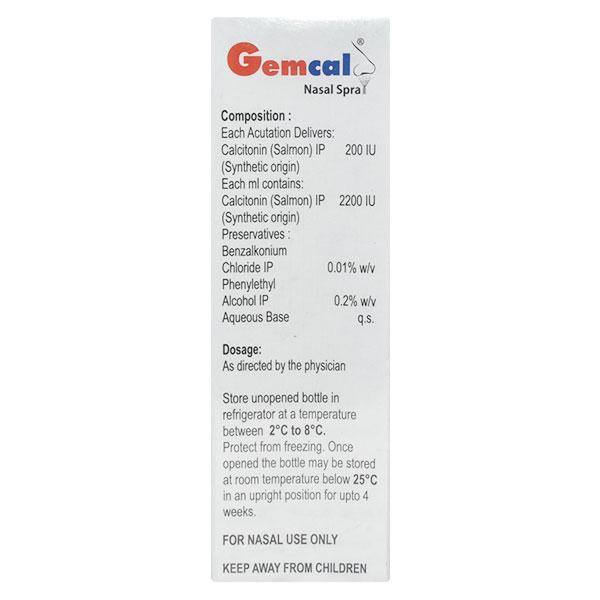 Gemcal Nasal Spray 3.7ml - Global Surgicals