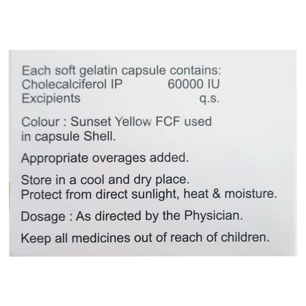 GEN D3 60k Soft Gelatin Capsule 8's - Global Surgicals