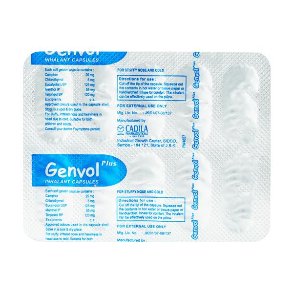 Genvol Plus Capsule 10'S - Global Surgicals