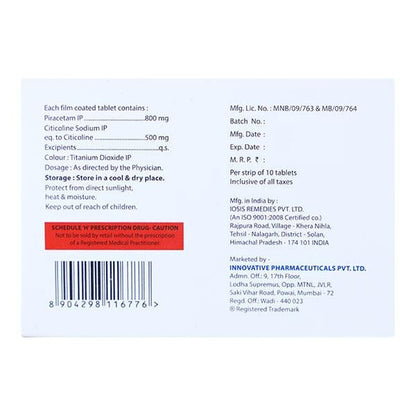 GEOCETAM CT FORTE Tablet 10's - Global Surgicals