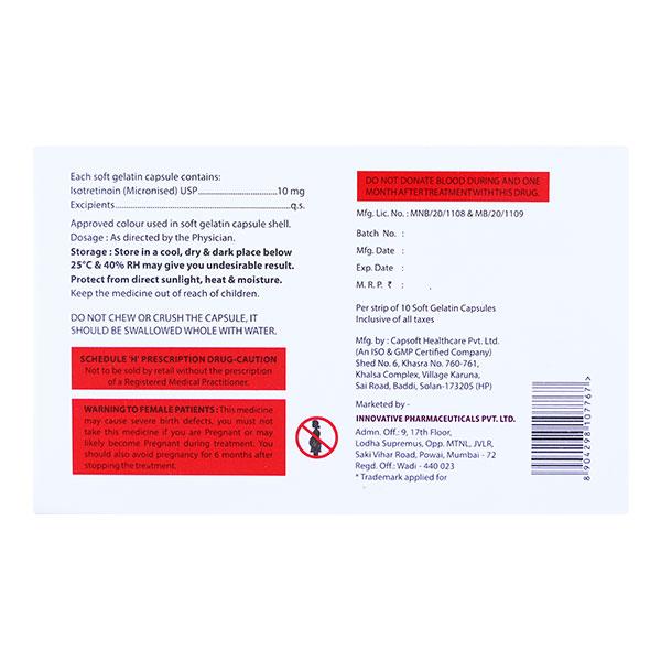 GEONOIN 10mg Capsule 10's - Global Surgicals