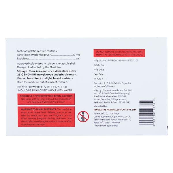 GEONOIN 20mg Capsule 10's - Global Surgicals