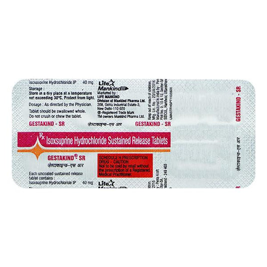 GESTAKIND SR Tablet 10's - Global Surgicals