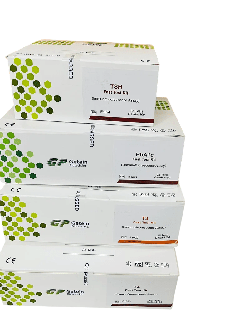 Getein HbA1c Fast Test Kit Rapid Card - Global Surgicals