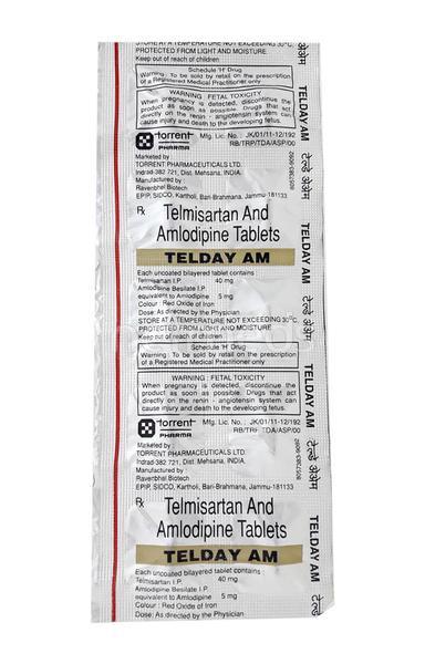 Telday AM 40mg Tablet 10'S